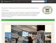 Tablet Screenshot of dspace.espoch.edu.ec